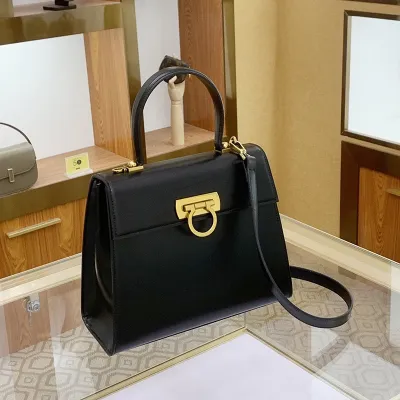 French Style Leather Kelly Bag